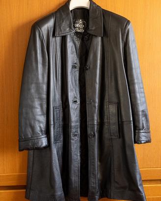 Giacca donna in VERA PELLE nera - Taglia 46