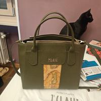 Windy City Borsa a mano grande Verde Muschio. 
