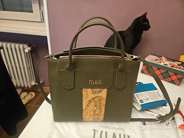 Windy City Borsa a mano grande Verde Muschio. 