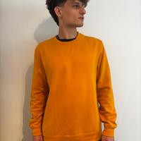 Felpa gialla bershka XL VTG
