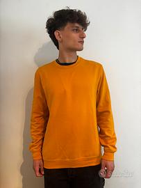 Felpa gialla bershka XL VTG