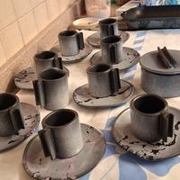 servizio da 8 con zucch. e latte di pino castagna