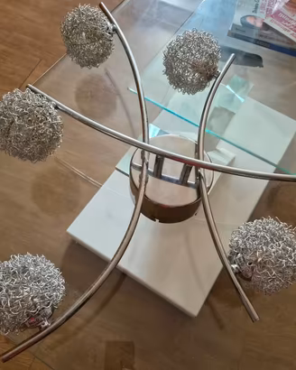 plafoniera moderna a 6 luci