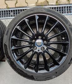 Cerchi in lega 18 Mercedes neri bordo diamantato