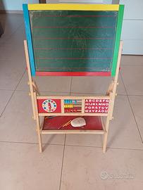 Lavagna per bambini con doppio pannello!