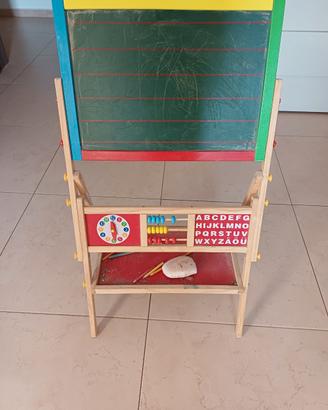 Lavagna per bambini con doppio pannello!
