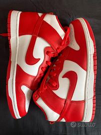 Nike Dunk High Retro White/ University Red 42,5