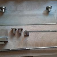 Set bagno porta asciugamani/spazzolino/mensola vet