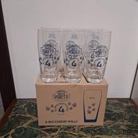 6 Bicchieri Birra Poretti - 0,4L