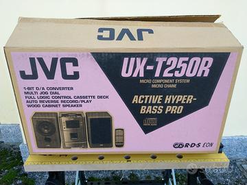Mini Hi-Fi JVC UX-T250R CD, Tuner e Musicassette