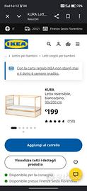 letto Kura Ikea reversibile a castello 