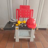 banco d lavoro ecoiffier bambini 