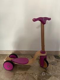 Monopattino legno bambina 2-5 anni