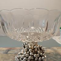 Alzata da tavolo in cristallo