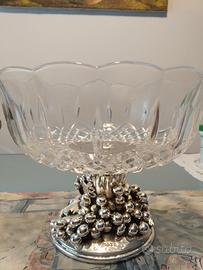 Alzata da tavolo in cristallo