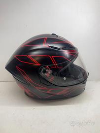 Casco AGV nero e rosso