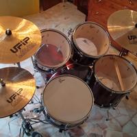 Batteria scontata Gretsch Black Hawk + piatti UFIP
