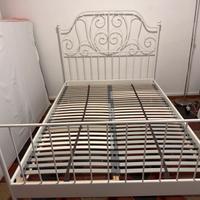 Letto in ferro una piazza e mezzo materasso