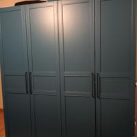 Ikea, 4 ante FLISBERGET, blu, 50x229 PAX