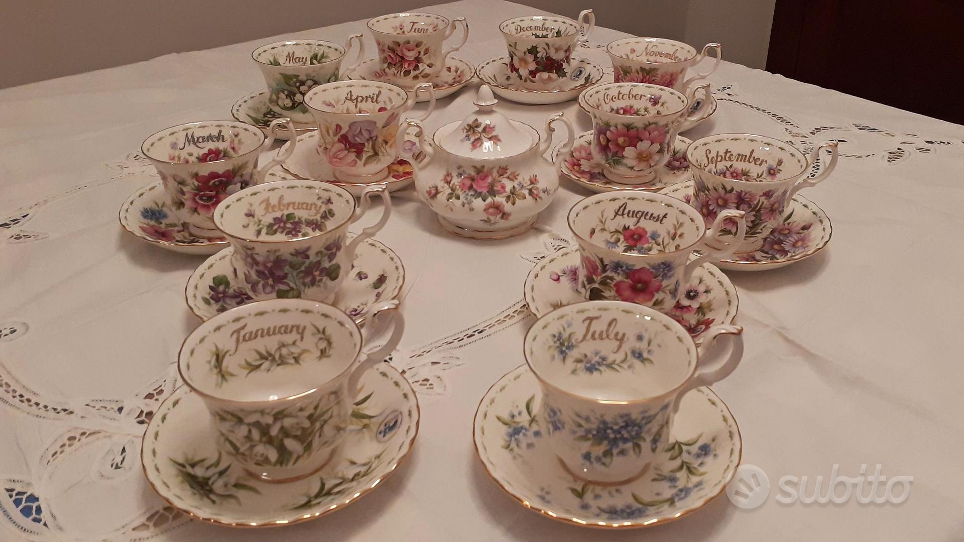 Royal Albert - Set tazza e piattino Royal Albert Fiore del mese