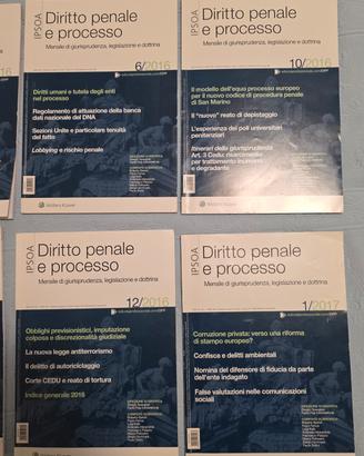 riviste diritto penale e processo