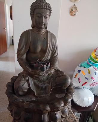 fontana in resina Buddha funzionante 