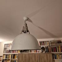 Lampadario vintage grigio più 2 applique abbinate