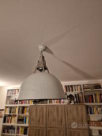 Lampadario vintage grigio più 2 applique abbinate