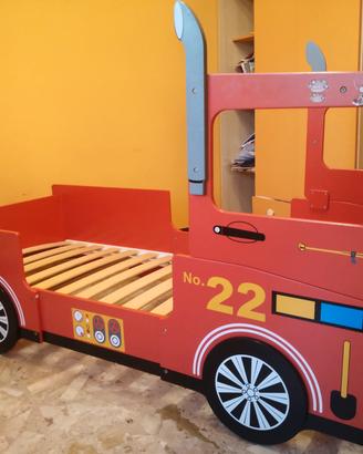 letto bambino camion dei pompieri 