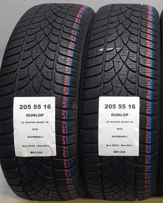 2 GOMME 205 55 16 DUNLOP BR1358