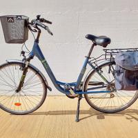 City Bike Unisex 28 ammortizzata con accessori