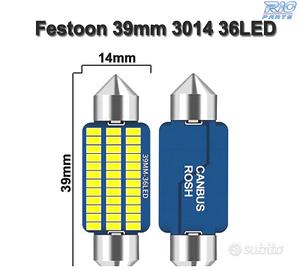 LAMPADINA LED C10W FESTOON 39MM 36LED