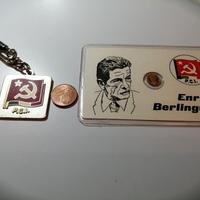 Moneta  Enrico Belliguer+portachiavi del P. C. I