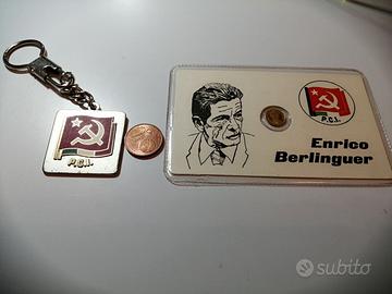Moneta  Enrico Belliguer+portachiavi del P. C. I