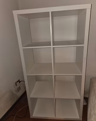 scaffale kallax ikea bianco