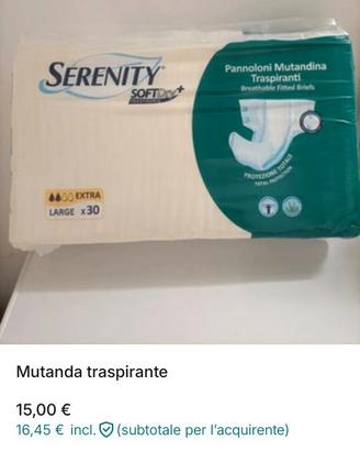 Mutanda traspirante da adulto