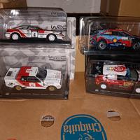 LOTTO DI 4 MODELLINI RALLY SCALA 124