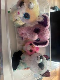 4 peluches ty