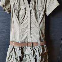 Vestito corto con cintura