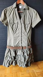 Vestito corto con cintura