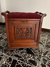 Sedia per pianoforte antica