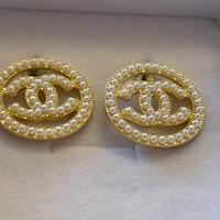 Orecchini cerchio perline