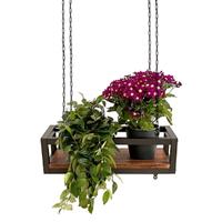 Mensola FLOWERS 55 cm sospesa a SOFFITTO MARRONE