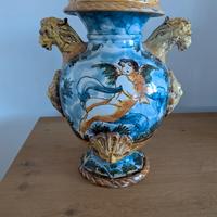 Anfora maiolica in terracotta primi 900
