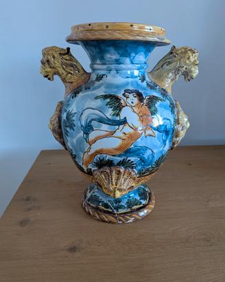 Anfora maiolica in terracotta primi 900