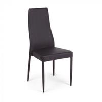 Sedia Cloud nera imbottita (Bizzotto)