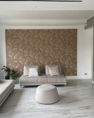 Divani letto con pouf e cuscini