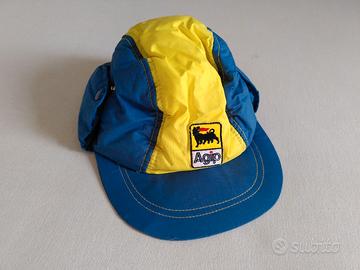 Berretto Agip anni '70 imbottito con paraorecch