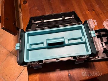 cassetta porta attrezzi con organizer removibili