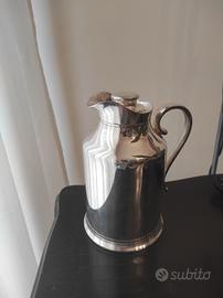 Elegante Thermos Vintage in Metallo Argentato 